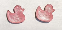 Duck studs - Baby pink