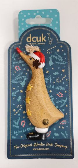 DCUK - Hanging Decorations - Traditional Christmas Duck Reindeer