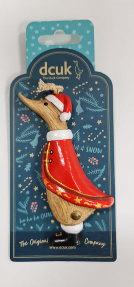 DCUK - Hanging Decorations - Traditional Christmas Duck Santa