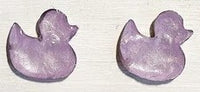 Duck studs - Lilac pearl