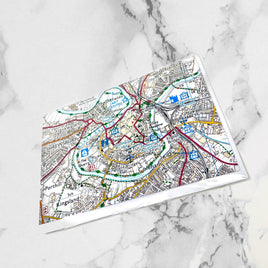 Shrewsbury Ordnance Survey Design Standard Greetings Card