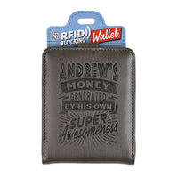 Personalised RFID Wallet - Andrew