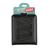 Personalised RFID Wallet - Jonathan