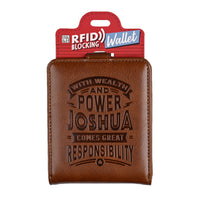 Personalised RFID Wallet - Joshua