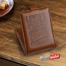 Personalised RFID Wallet - Lewis