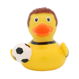 Football Player Rubber Duck, yellow-black By Lilalu