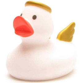Rubber duck angel with golden wings - rubber duck
