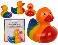 Rainbow Pride Squeaking Rubber Duck