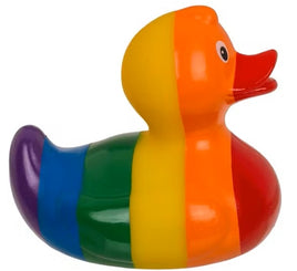 Rainbow Pride Squeaking Rubber Duck