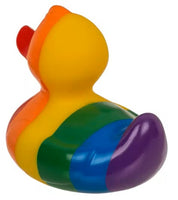 Rainbow Pride Squeaking Rubber Duck