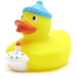 Birthday Rubber Duck with Blue Birthday decoration - Rubber Duck