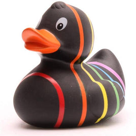 Black Rainbow Rubber Ducks
