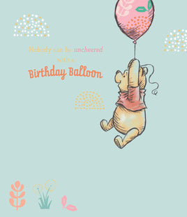 Winnie The Pooh Birthday Greetings Card - 7x6 inches