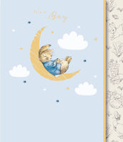 Peter Rabbit Baby Greetings Card - 7x6 inches Boy