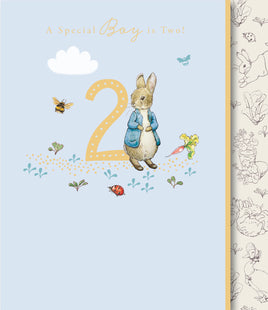 Peter Rabbit Birthday Greetings Card - 7x6 inches 2nd Boy