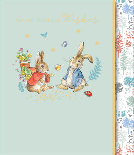 Peter Rabbit Birthday Greetings Card - 7x6 inches