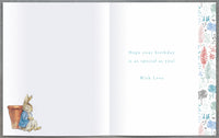 Peter Rabbit Birthday Greetings Card - 7x6 inches Daddy