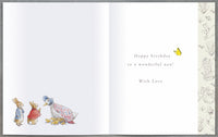 Peter Rabbit Birthday Greetings Card - 7x6 inches Nan