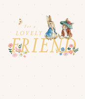Peter Rabbit Open Greetings Card - 7x6 inches