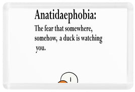 Anatiadaephobia - Fridge Magnet - Duck Themed Merchandise from Shop4Ducks