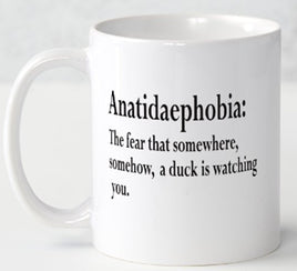 Anatiadaephobia - Mug - Duck Themed Merchandise from Shop4Ducks
