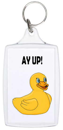 Ay Up - Keyring - Duck Themed Merchandise from Shop4Ducks