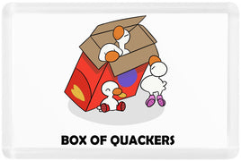 Box Of Quackers - Fridge Magnet - Duck Themed Merchandise from Shop4Ducks