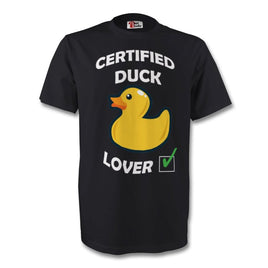 Certified Duck Lover Black T-Shirt