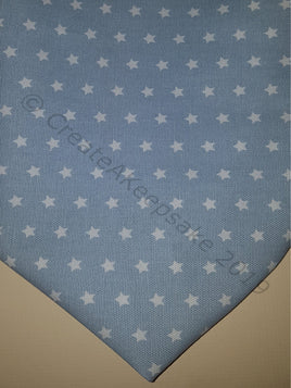 Blue With White Stars Pet Bandana Premium Cotton - Personalised