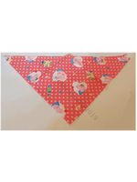 Pink Pet Bandana With Peppa Pig And George-Like Pattern - Personalised