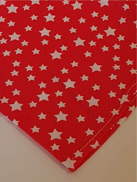 Red Stars Pet Bandana Poplin Polyester/Cotton - Personalised