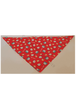 Red Teddy Pet Bandana Poplin Polyester/Cotton - Personalised