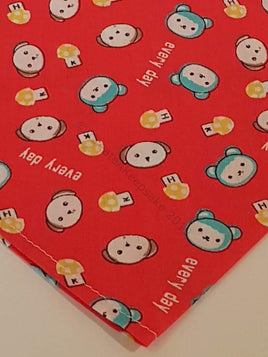 Red Teddy Pet Bandana Poplin Polyester/Cotton - Personalised