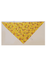 Yellow Teddy Pet Bandana Poplin Polyester/Cotton - Personalised