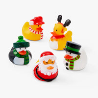 12 Festive Mini Rubber Ducks