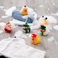 12 Festive Mini Rubber Ducks