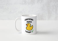 Certified Duck Lover - Mug - Duck Themed Merchandise from Shop4Ducks