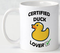 Certified Duck Lover - Mug - Duck Themed Merchandise from Shop4Ducks