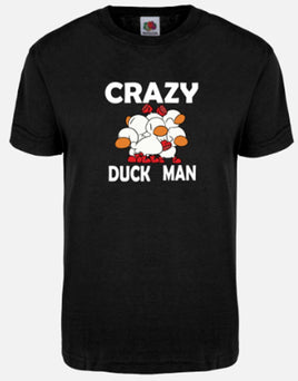 Crazy Duck Man - Black T-Shirt