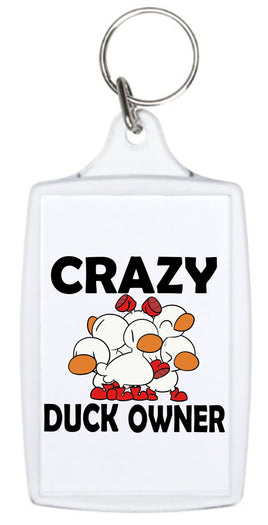 Crazy Duck Owner - Keyring - Duck Themed Merchandise from Shop4Ducks