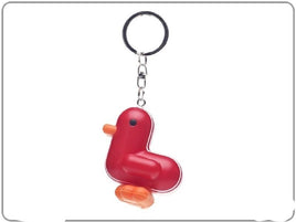 Canar 5cm duck keychain RACER Series - Colour Red/White Stripes