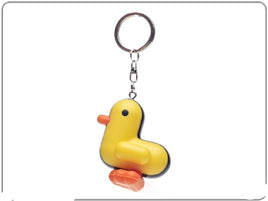 Canar 5cm duck keychain RACER Series - Colour Yellow/Black Stripes