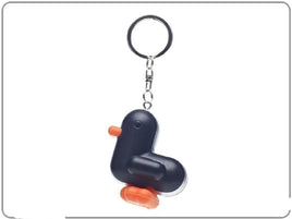 Canar 5cm duck keychain RACER Series - Colour Matt Black/White stripes