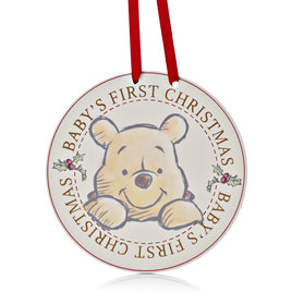Disney Baby's First Christmas Hanging Plaque - Pooh