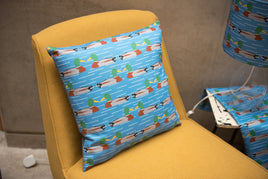 Duck Print Cushion (Feather) by the Owlery