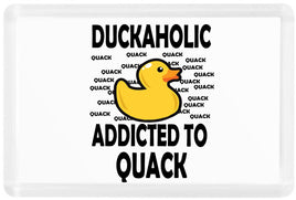 Duckaholic - Fridge Magnet - Duck Themed Merchandise from Shop4Ducks