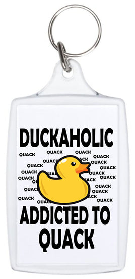 Duckaholic - Keyring - Duck Themed Merchandise from Shop4Ducks