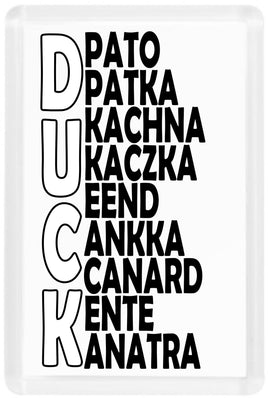 Duck Around The World - Fridge Magnet - Duck Themed Merchandise from Shop4Ducks