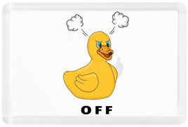 Duck Off - Fridge Magnet - Duck Themed Merchandise from Shop4Ducks