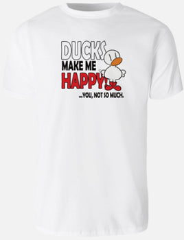 Ducks Make Me Happy - White T-Shirt
